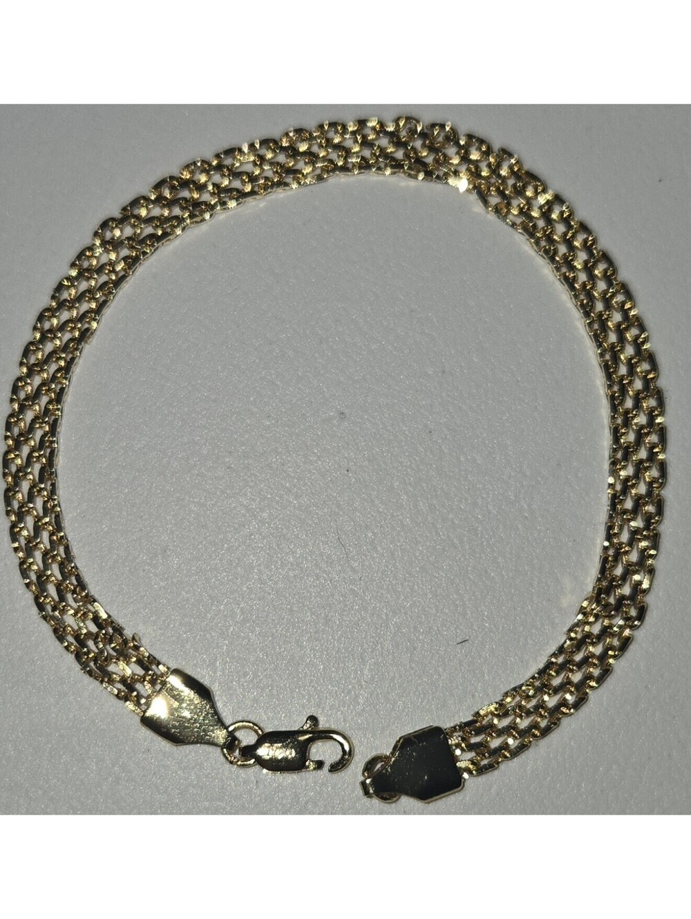 Italian 925 Gold Vermeil Mesh Bracelet